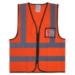 VAULTEX REFLECTIVE FABRIC VEST WITH ZIP & ID POCKET